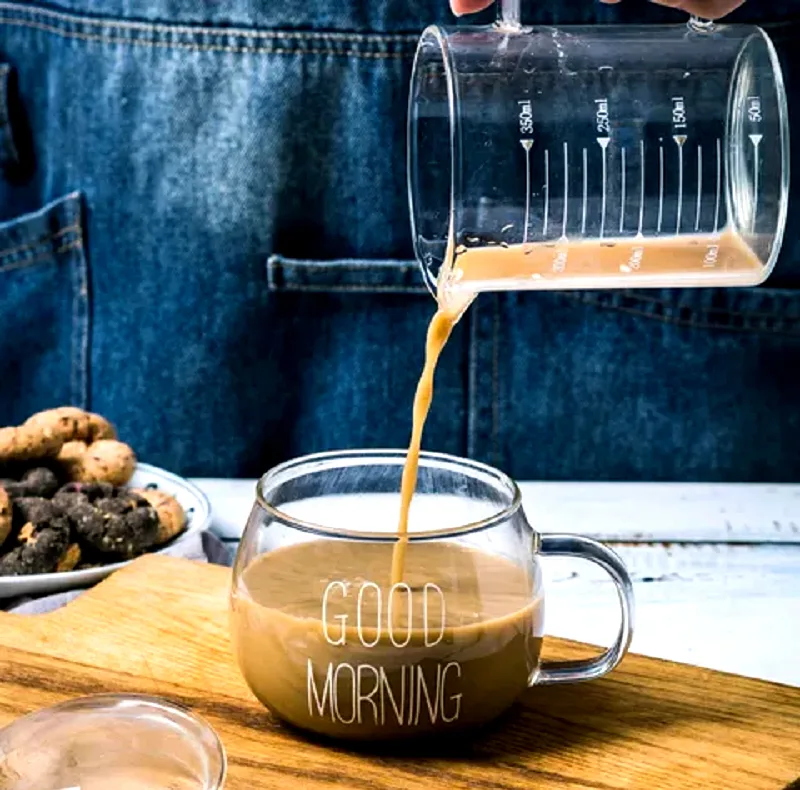 لیوان مدل GOOD MORNING به همراه زیر لیوانی