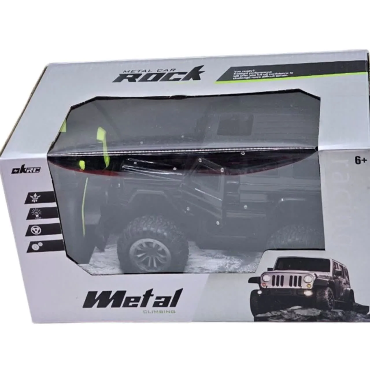 ماشین بازی کنترلی ناب سل مدل بنز جی کلاس فلزی آفرود شارژی چراغدار اسپرت کد METAL CAR ROCK CLIMBING SCALE1:18