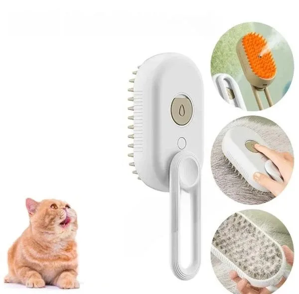 برس و ماساژور سگ و گربه مدل بخاردار شارژی