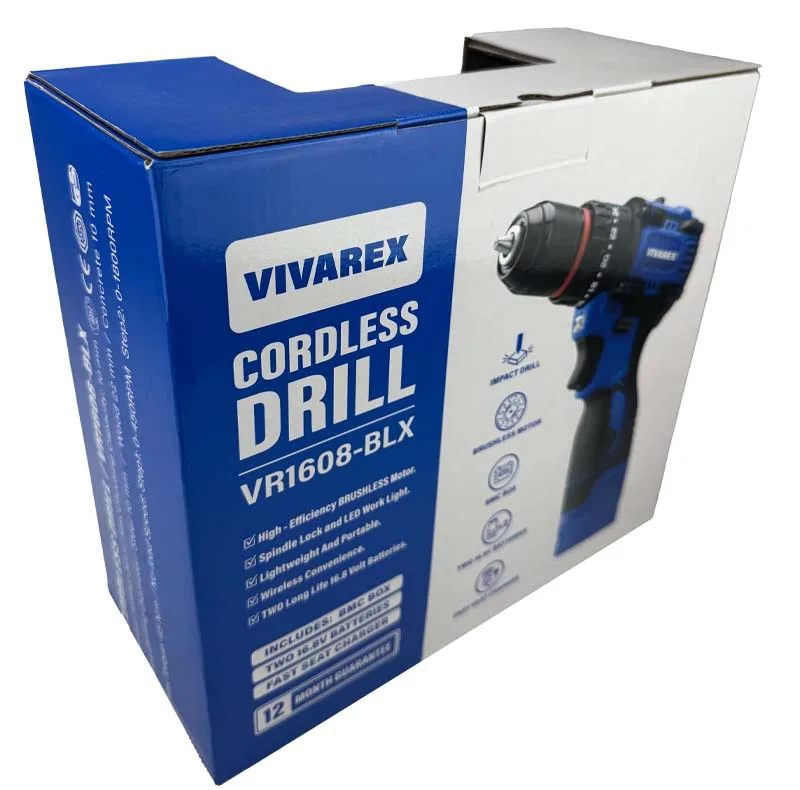 پیچ گوشتی شارژی ویوارکس مدل VR1608 BLX