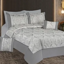 سرویس روتختی 2 نفره 8 تکه مدل مخمل ترک طرح داموس