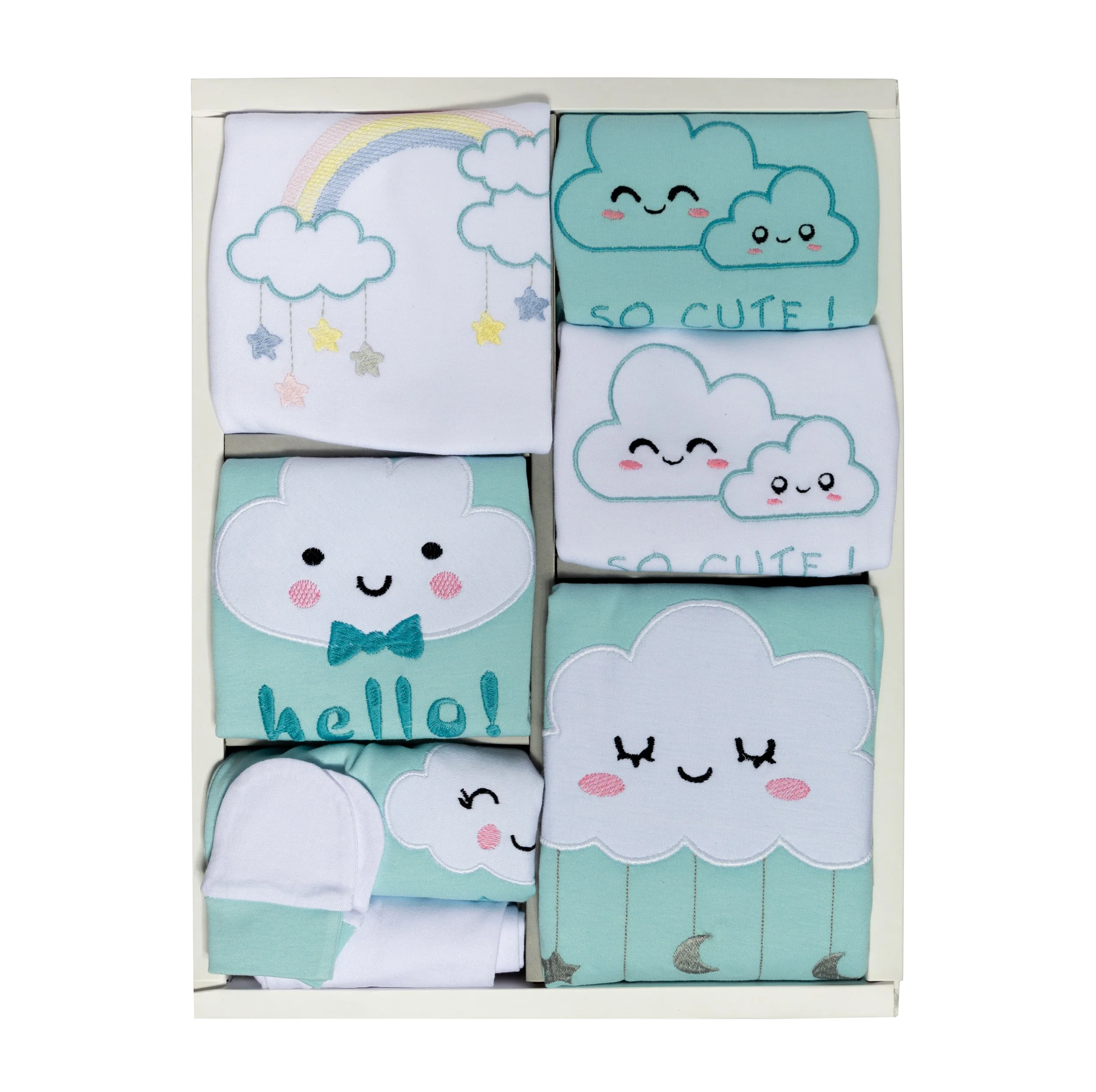 ست 19 تکه لباس نوزادی آمورا مدل baby Cloud