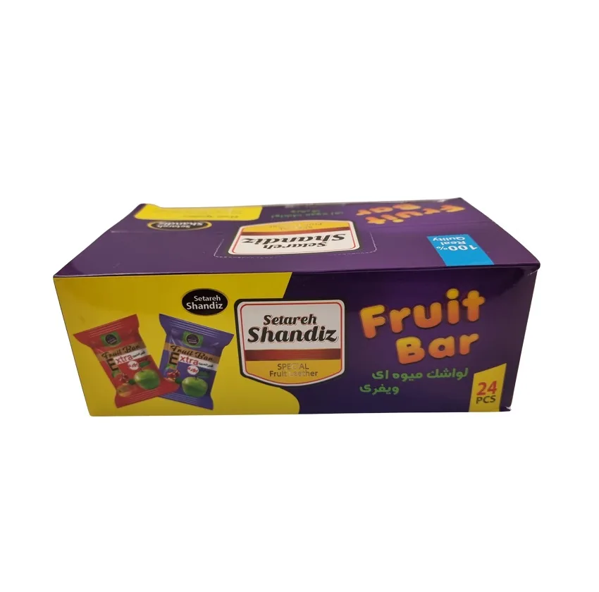 لواشک پذیرایی میوه ای ستاره شاندیز - 1500 گرم بسته 24 عددی