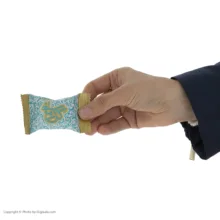 گز لقمه 18 درصد مخلوط پسته و بادام گز کرمانی - 450 گرم