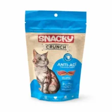 تشویقی گربه اسنکی مدل Crunch طعم مرغ و ماهی وزن 240 گرم مجموعه 4 عددی