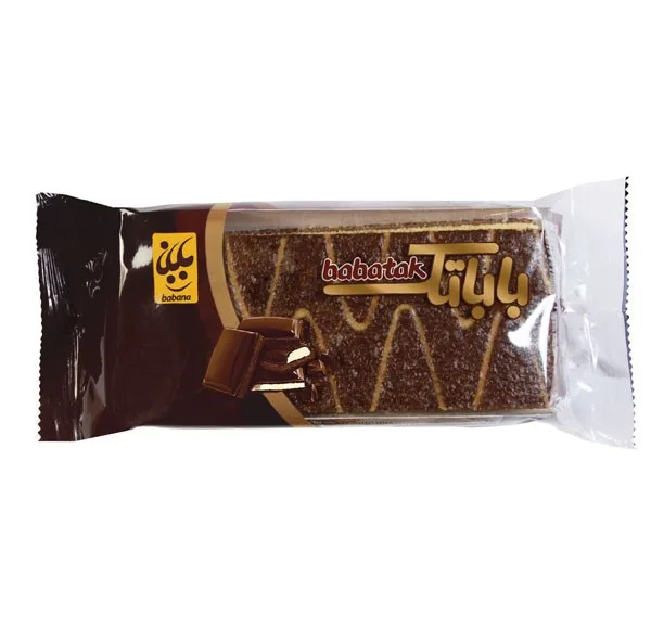 کیک باباتک دورنگ بابانا - 85 گرم بسته 24 عددی