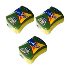 اسکاچ و سیم ظرفشویی بریتکس مدل ارگونومیک بسته 3 عددی