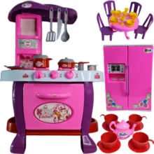 ست اسباب بازی آشپزخانه مدل little chef مجموعه 63 عددی