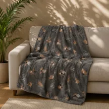 پتو مسافرتی 1 نفره مدل بولداگ سایز 200x160 سانتی‌متر