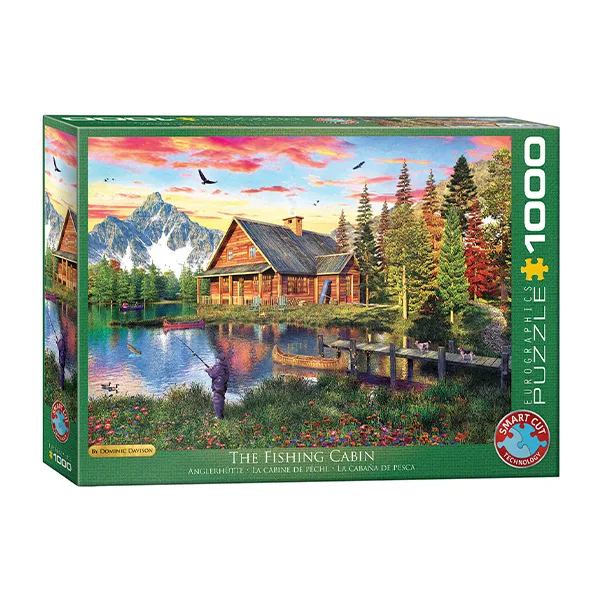 پازل 1000 تکه یوروگرافیکس پازلز مدل The Fishing Cabin كد 5376 مناسب نوجوان و بزرگسال