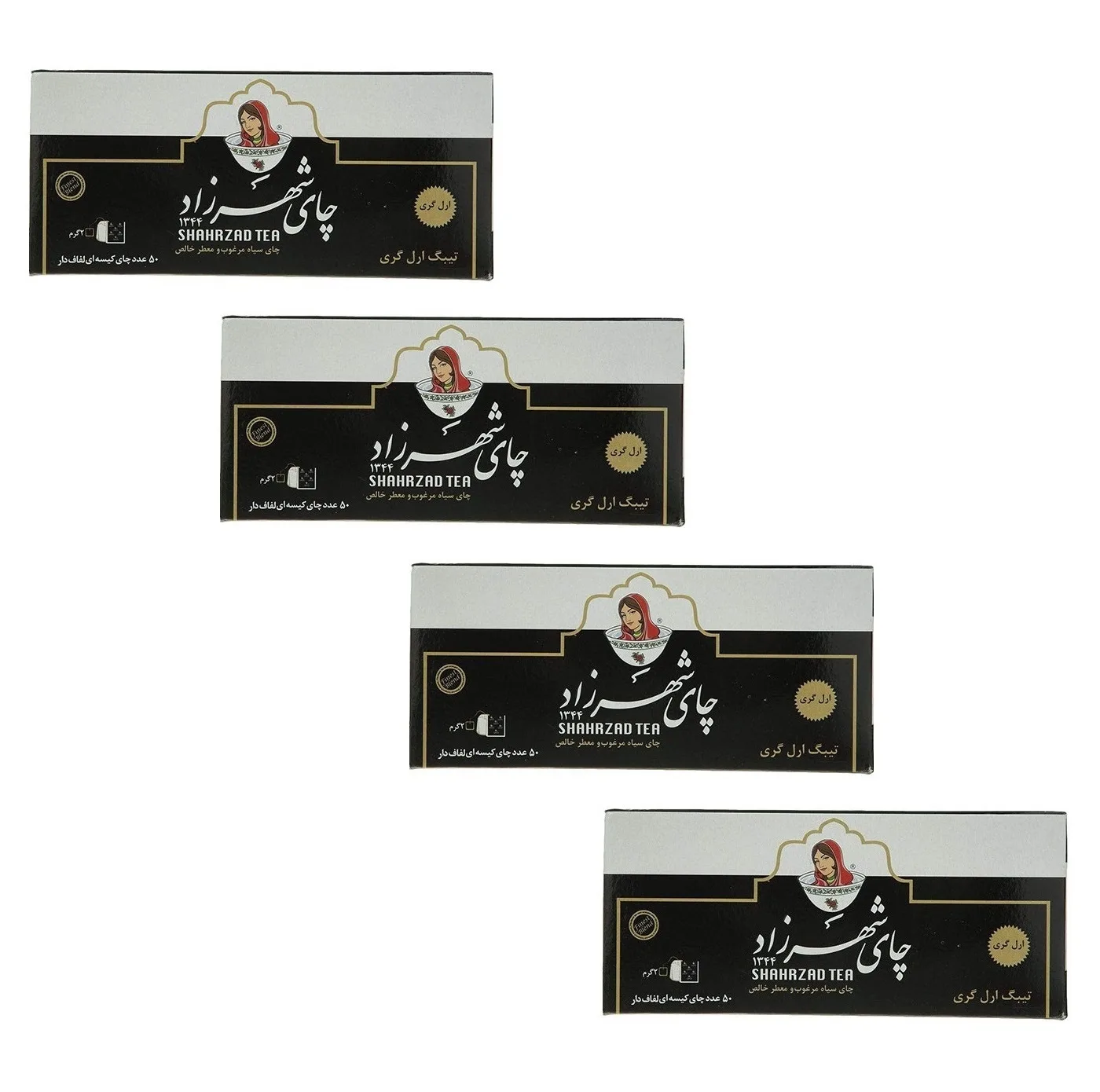 چای کیسه ای شهرزاد بسته 4 عددی