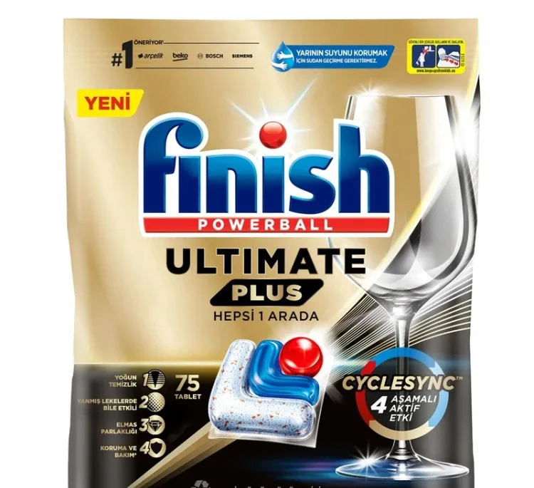 قرص ماشین ظرفشویی فینیش مدل Ultimate Plus Hepsi 1 Arada بسته 75 عددی