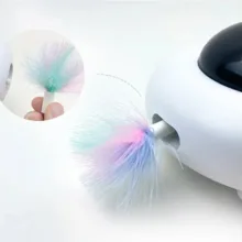 اسباب بازی سگ و گربه مدل Feather Flying Saucer Cat Toy بشقاب پرنده