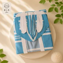 حوله پالتویی کودک مدل خرگوشی سایز 75x105 سانتی‌متر