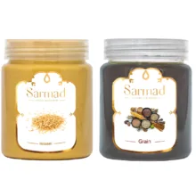 ارده کنجد ممتاز سرمد - 500 گرم به همراه شیره انگور سرمد - 700 گرم
