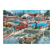 پازل 1000 تکه یوروگرافیکس پازلز مدل Let’s go Fishing كد 5868 مناسب نوجوان و بزرگسال