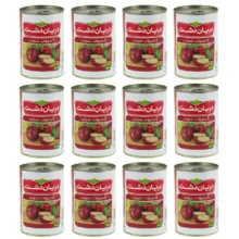 کمپوت سیب دریان دشت – 400 گرم بسته 12 عددی