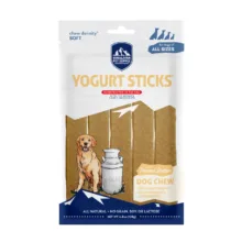 تشویقی سگ هیمالین مدل Yogurt Sticks With Peanut Butter طعم بادام زمینی وزن 136 گرم