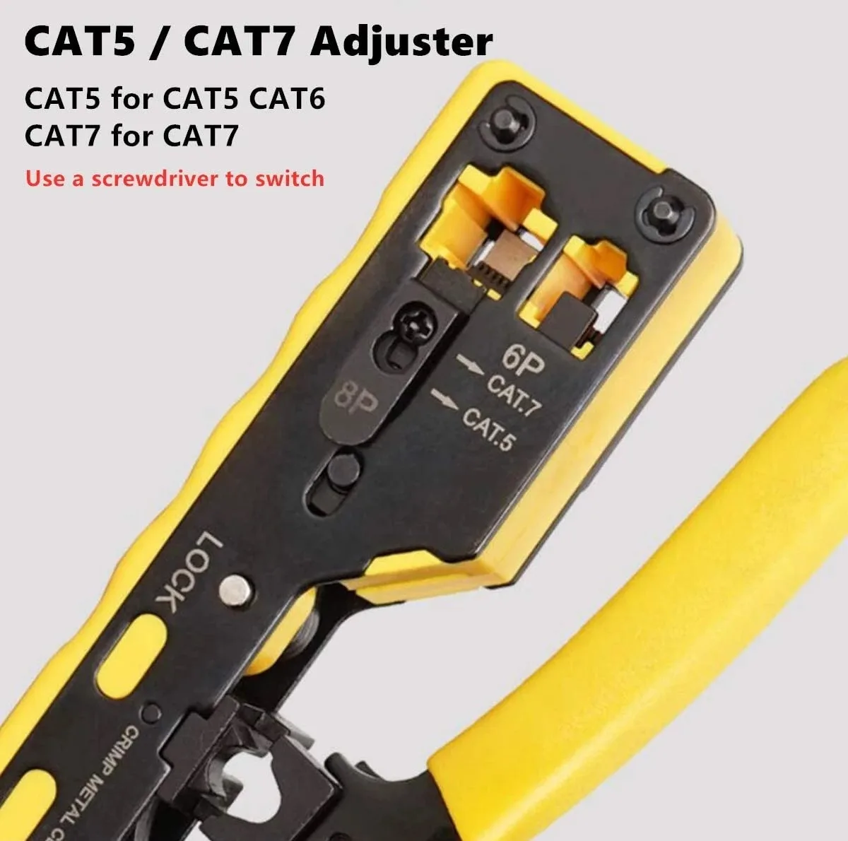 آچار سوکت زن شبکه مدل OPEN END CAT-7