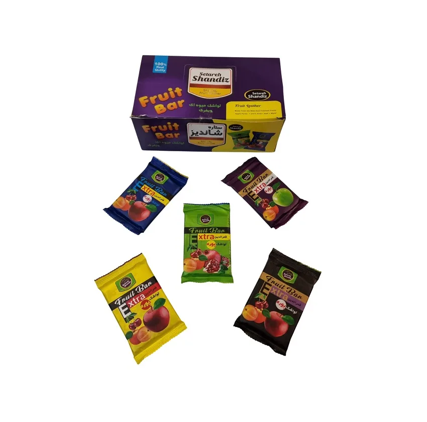 لواشک پذیرایی میوه ای ستاره شاندیز - 1500 گرم بسته 24 عددی