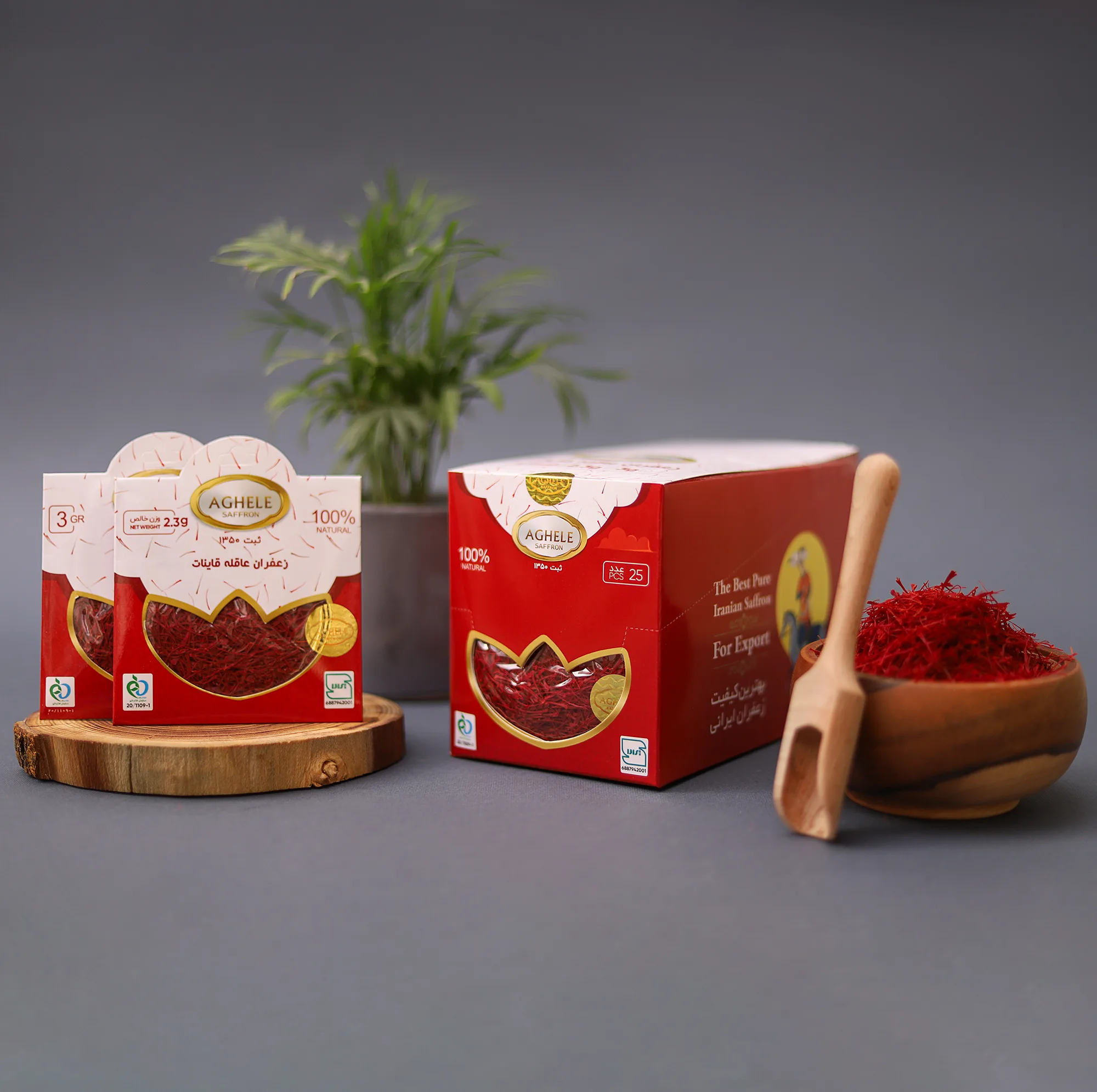 زعفران پاکتی عاقله - 3 گرم بسته 25 عددی