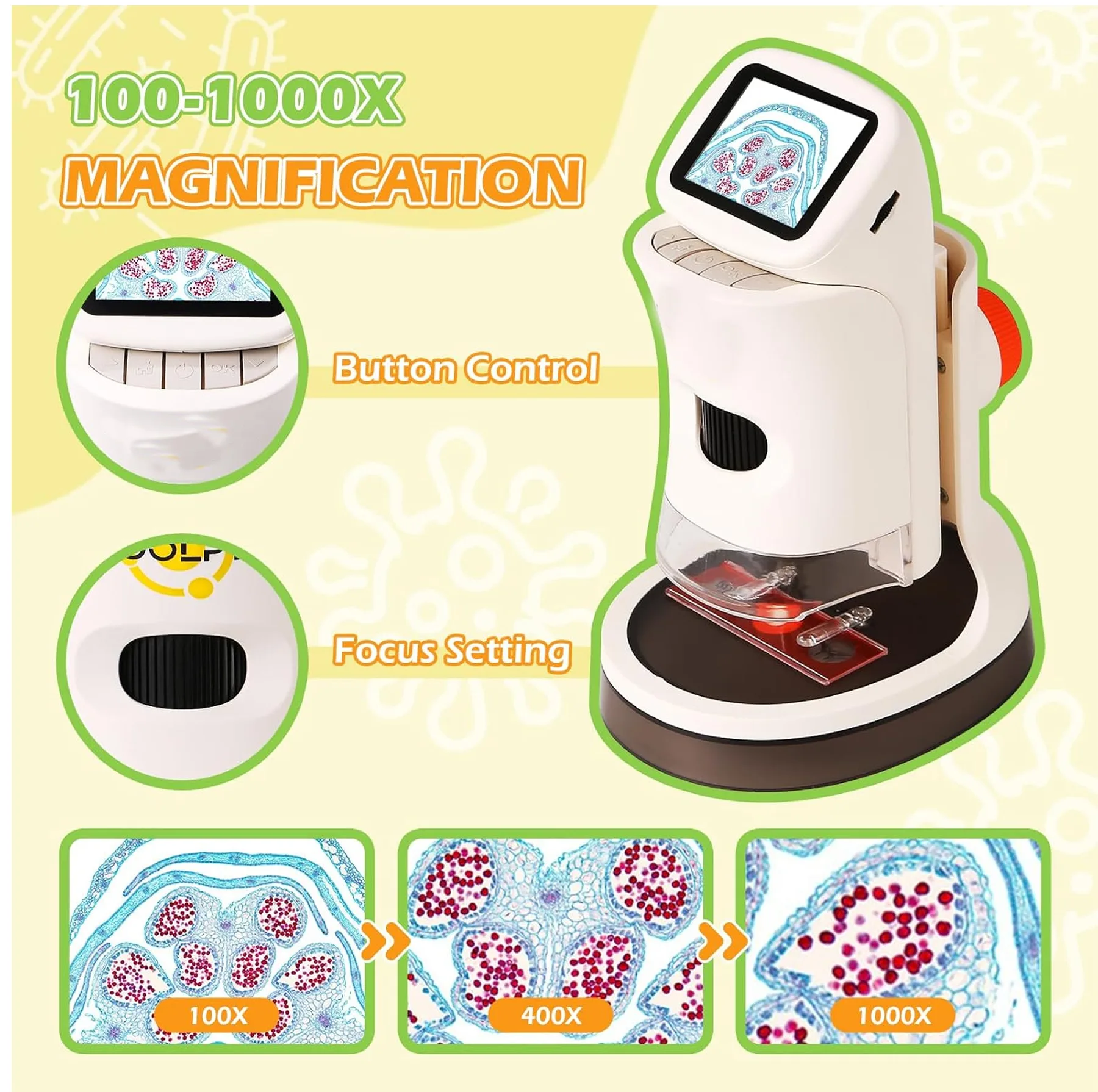 میکروسکوپ دیجیتال مدل Full HD 1000x New 5MP