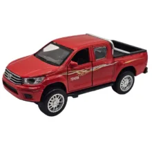 ماشین بازی ناب سل مدل تویوتا هایلوکس دو کابین فلزی چراغدار موزیکال کد Toyota Hilux Double Cab Metal with Lights& Musical