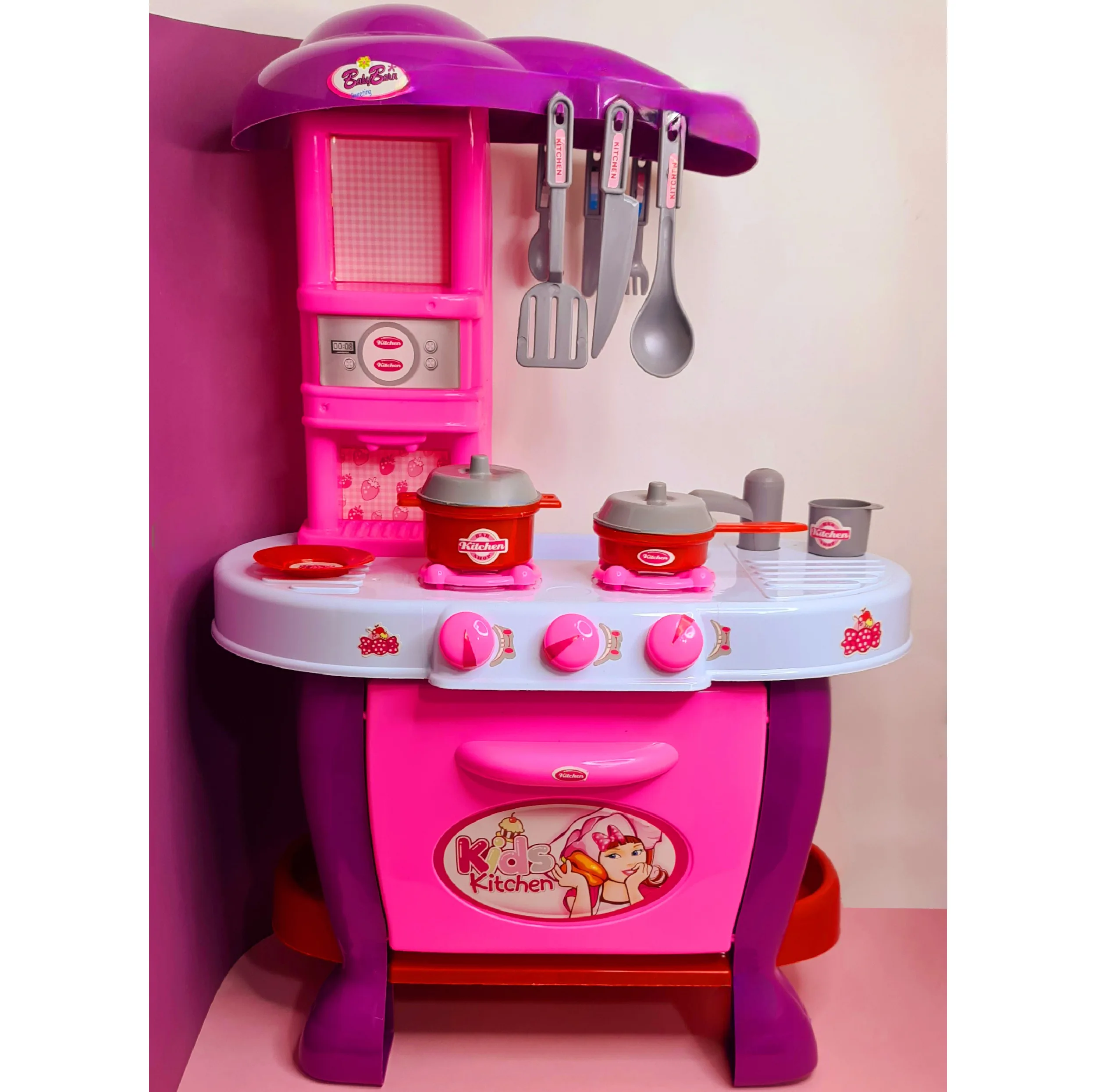 ست اسباب بازی آشپزخانه مدل little chef مجموعه 63 عددی