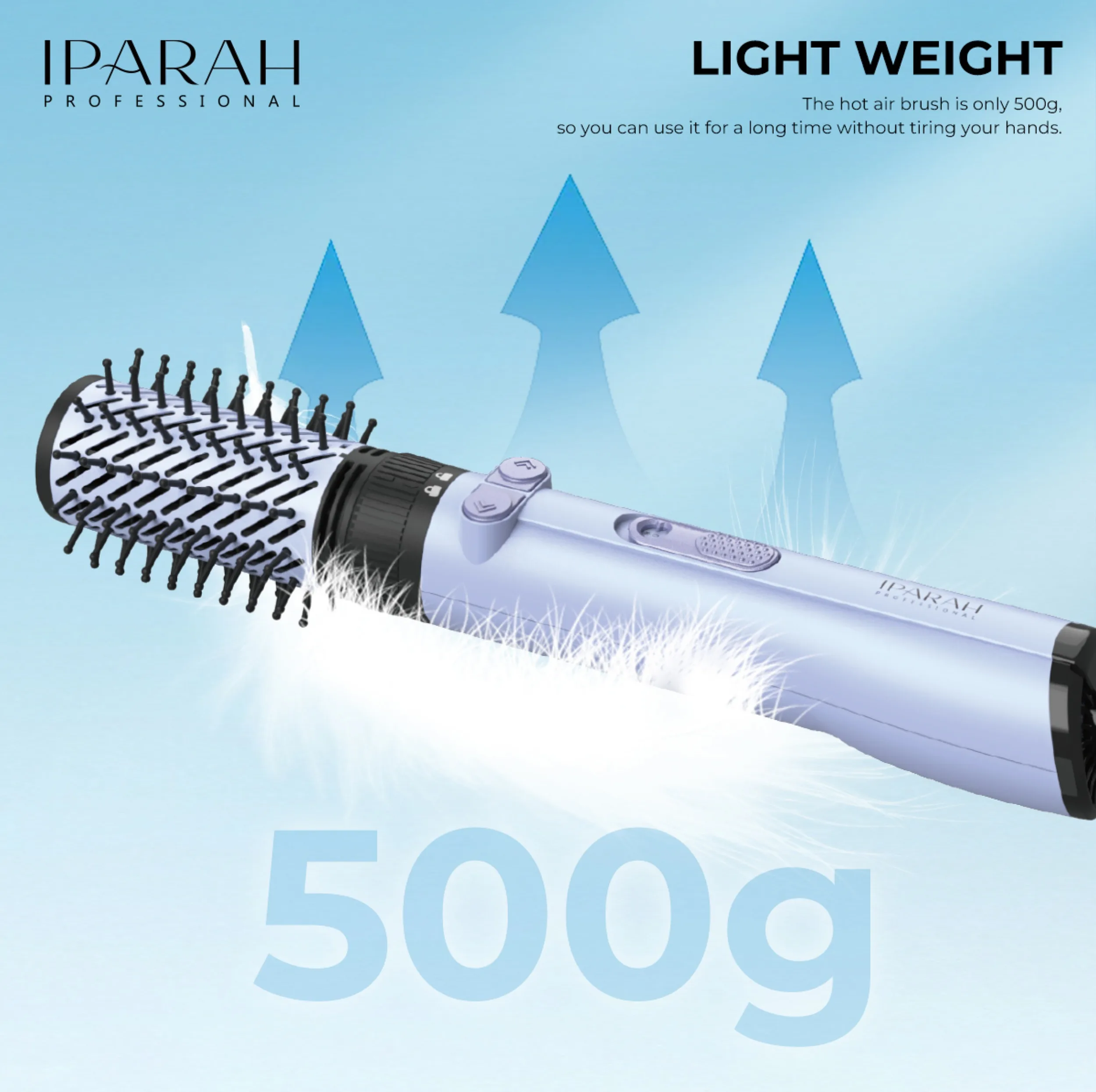 سشوار برس‌دار چرخشی 1200 وات ای پاراه مدل P-269 2in1