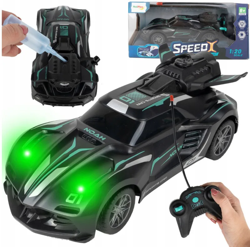 ماشین بازی کنترلی مسابقه‌ای مدل دودزا شارژی KMRC کد Dudza model racing control game machine K660-3A scale1:20 با حرکت چهار جهته، چراغ‌دار و مقیاس 1:20