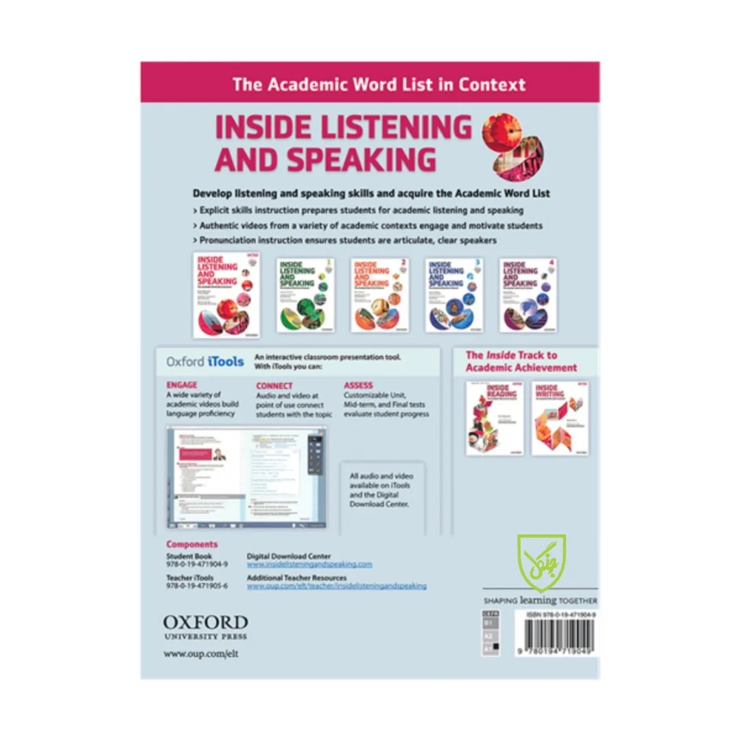 کتاب Inside Listening and Speaking اثر Karen Hamilton انتشارات جنگل 5 جلدی