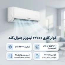 کولر گازی اسپلیت دیواری 24000 اینورتر جنرال گلد مدل GG-AS24SPARK5