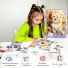 پازل 300 تکه پلی فول ماریو مدل گربه ملوس طرح Art کد 88801 مناسب برای 8 سال به بالا