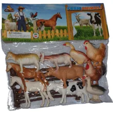 فیگور نیکی تویز طرح حیوانات اهلی مدل FARM ANIMALS بسته 14 عددی