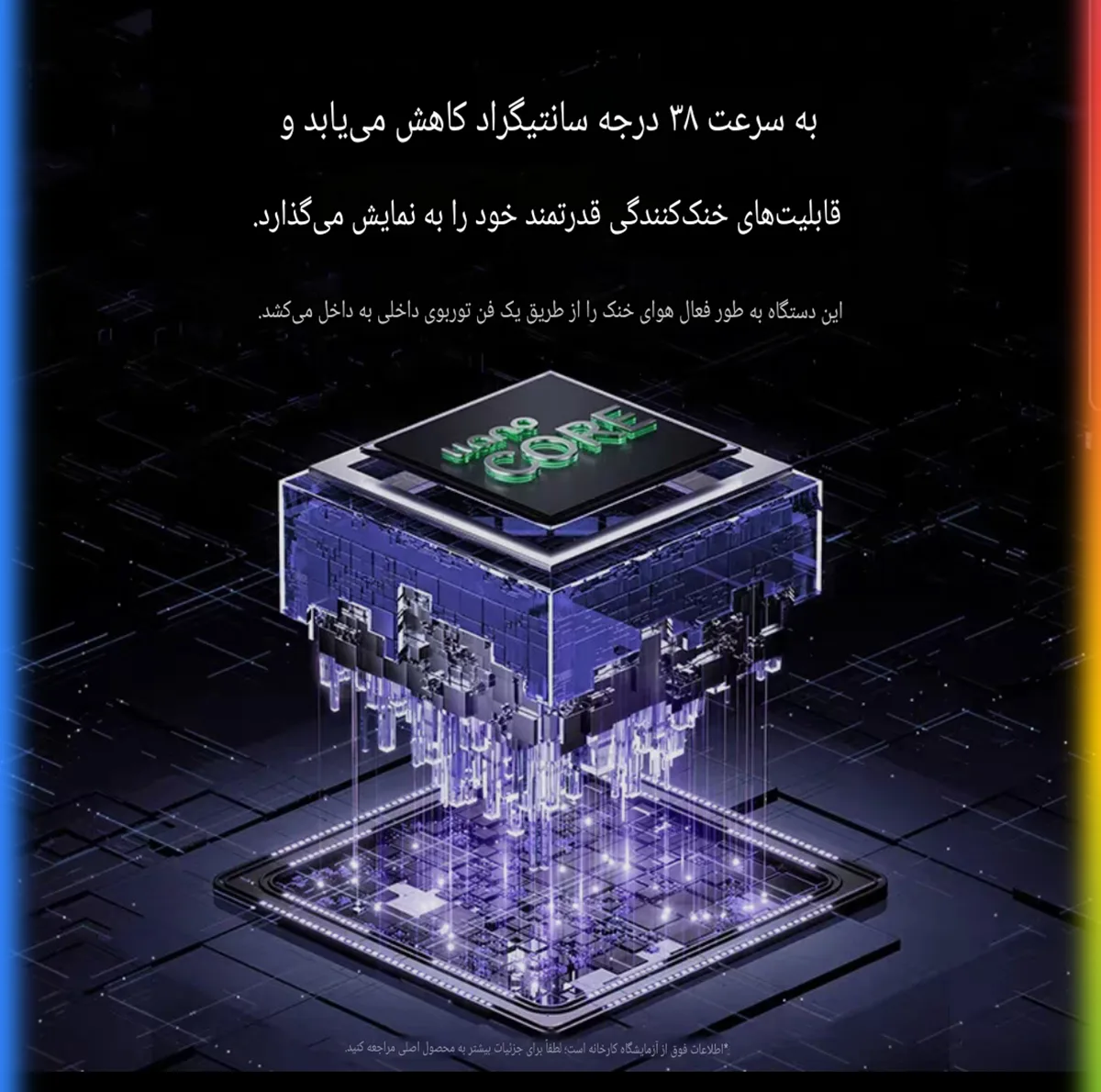 پایه خنک‌کننده لپ‌تاپ کوتتسی مدل Z33 دارای هشت عدد فن مناسب برای لپ تاپ‌های 12.1 تا 17.1 اینچی و بزرگتر