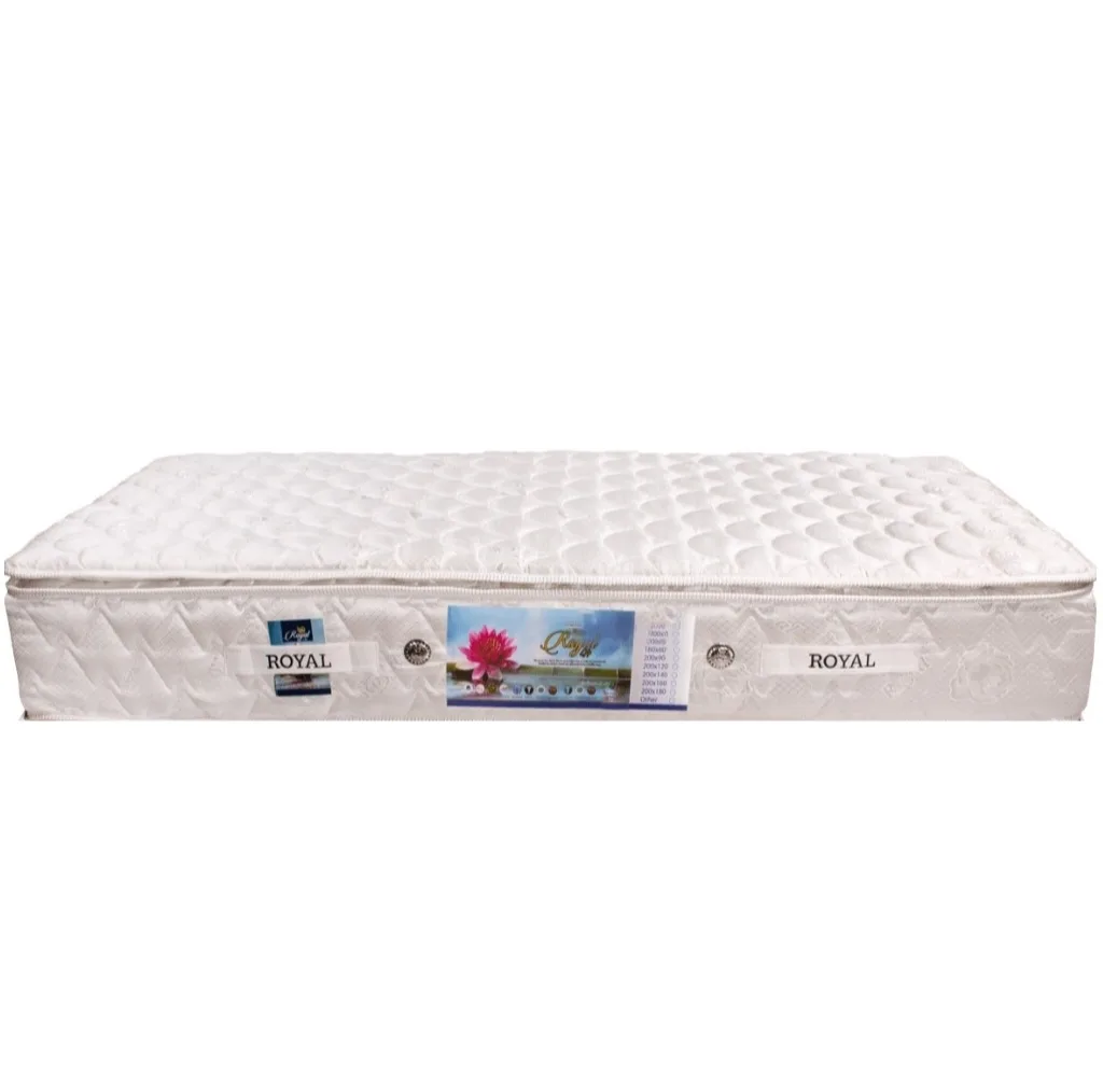 تشک رویال مدل سوپر طبی فنری کلاسیک پددار دونفره سایز 180x200 سانتیمتر