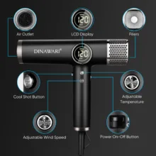 سشوار حرفه‌ای 1800 وات دیناواری مدل D-397