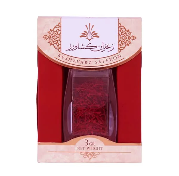 زعفران نگین درجه یک زعفران کشاورز - 3 گرم