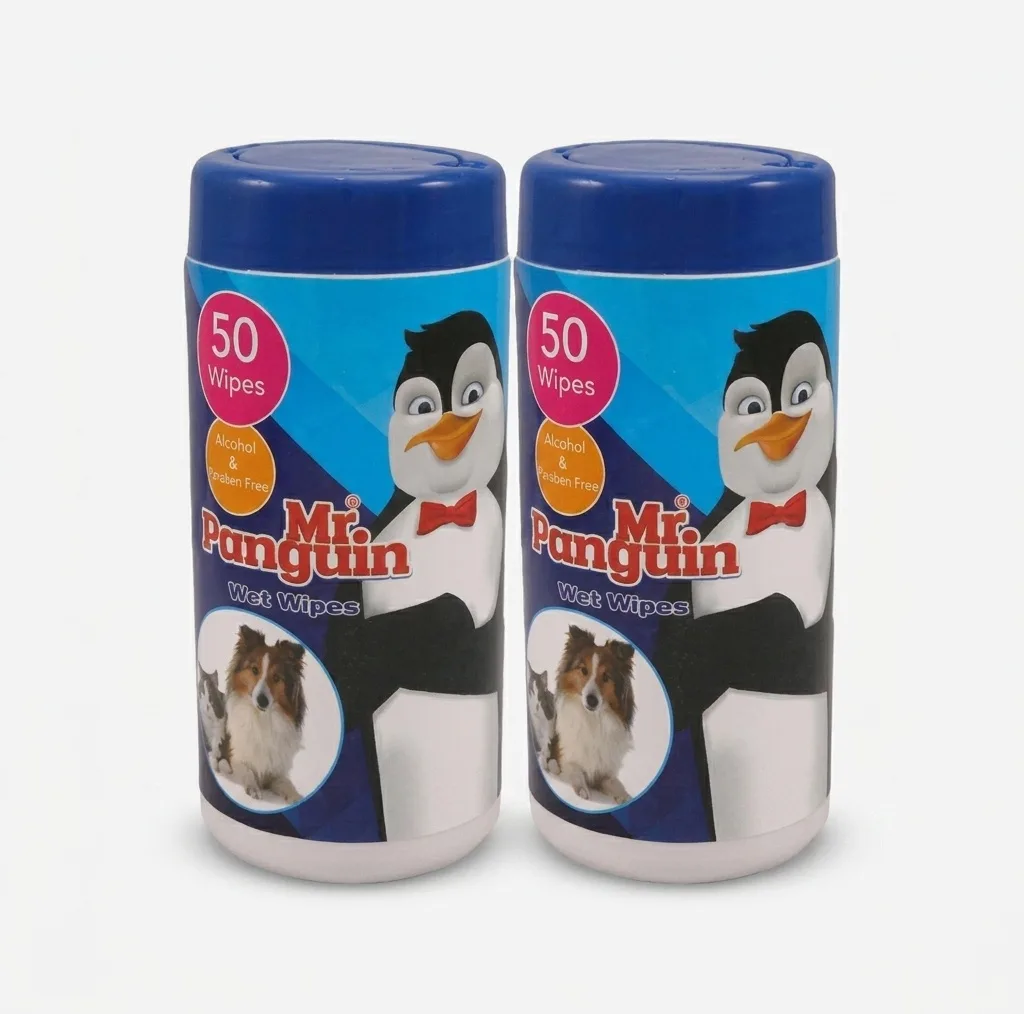 دستمال مرطوب سگ و گربه مدل Wet wipes بسته 2 عددی