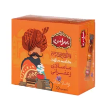 چای ماسالا زعفرانی بهرامن بسته 20 عددی