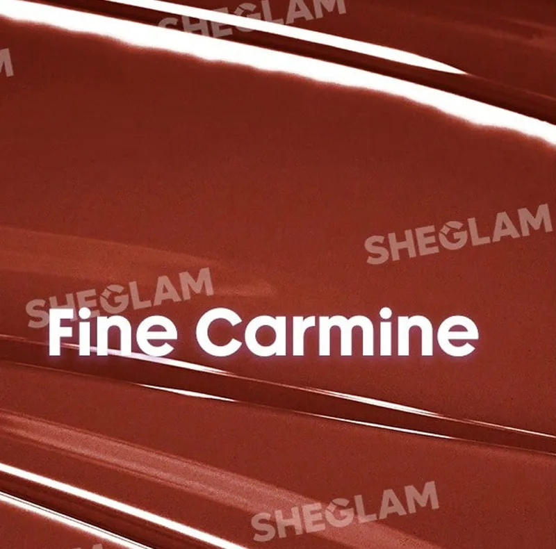 رژگونه مایع براق شیگلم مدل Fine Carmine شماره 6