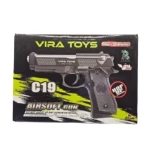 تفنگ بازی ناب سل مدل کلت خشاب خور C19 کد AIRSOFT GUN C19 مناسب برای نوجوانان