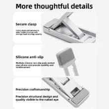 پایه نگهدارنده لپ‌تاپ مدل S1 aluminum alloy مناسب برای لپ تاپ‌های 17 اینچی و کوچک تر بسته 2 عددی