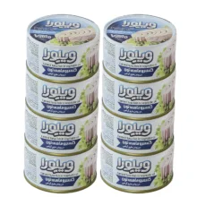 کنسرو ماهی تن در روغن گیاهی ویلورا – 180 گرم بسته 8 عددی