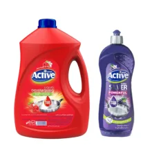 مایع ظرفشویی اکتیو مدل Red Fruits and Flower وزن 3500 گرم به همراه مایع ظرفشویی اکتیو مدل Grape and Flower مقدار 750 گرم