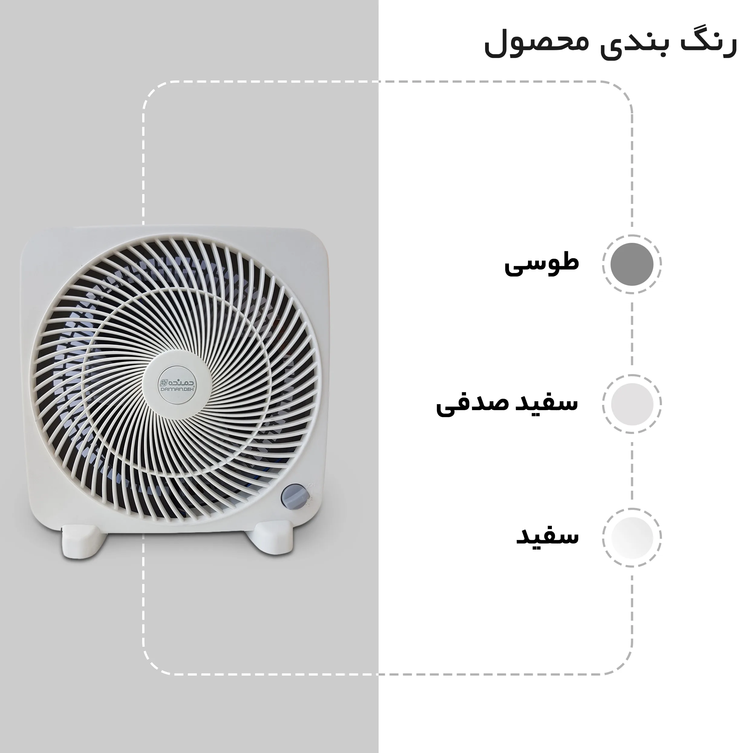پنکه رومیزی دمنده مدل FTF-25H2S