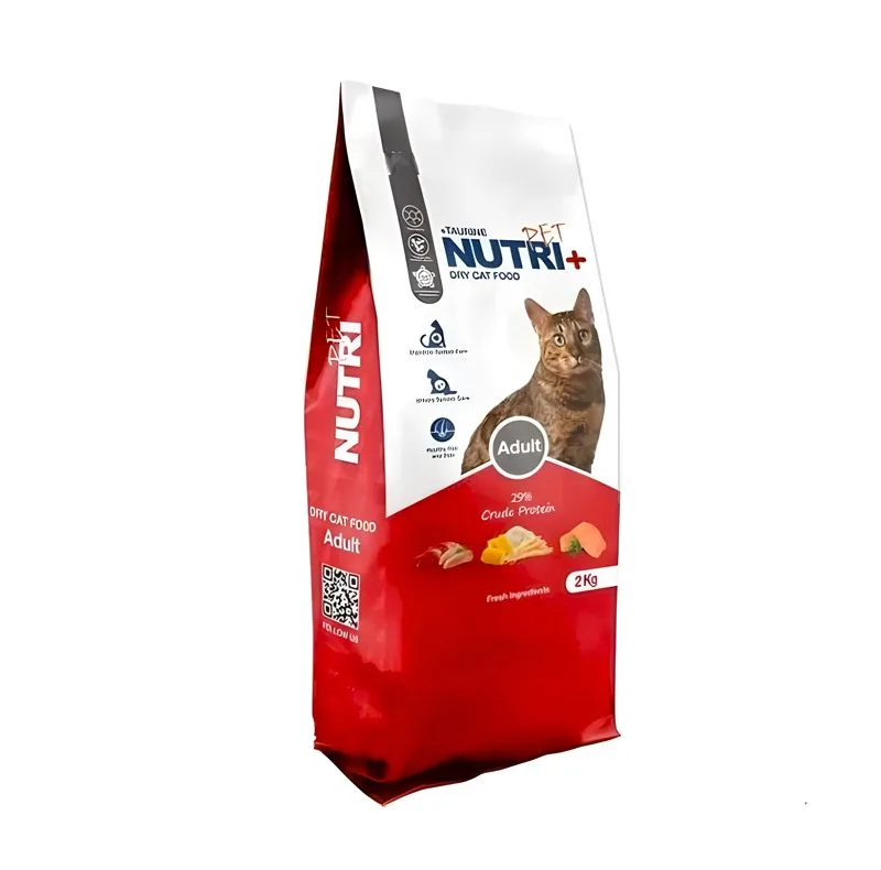 غذای خشک گربه نوتری پلاس مدل بالغ طعم گوشت و ماهی و سبزیجات وزن ۲ کیلوگرم