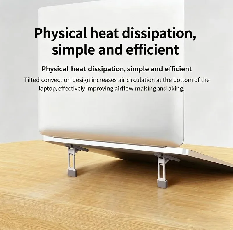 پایه نگهدارنده لپ‌تاپ مدل S1 aluminum alloy مناسب برای لپ تاپ‌های 17 اینچی و کوچک تر بسته 2 عددی