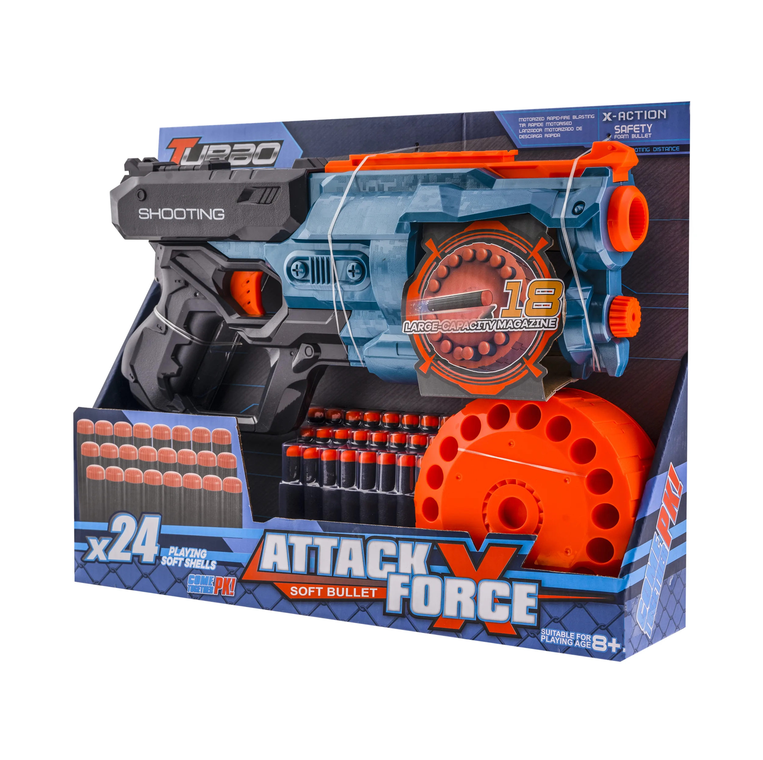 تفنگ بازی مدل TURBO ATTACK کد X-323