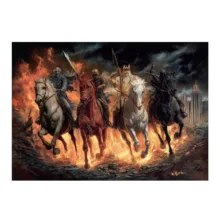 پازل 1000 تکه آرت پازل مدل The Four Horsemen of the Apocalypse كد 41004 مناسب نوجوان و بزرگسال